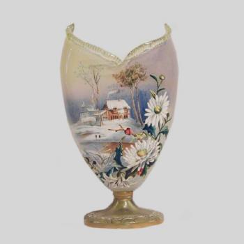 Vase - opal glass - 1880