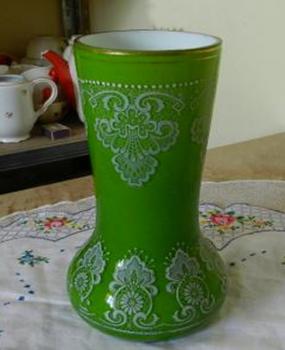 Vase - layered glass - 1930 Vase - layered glass - 1930