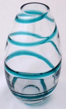 Vase with azure spiral Vase with azure spiral