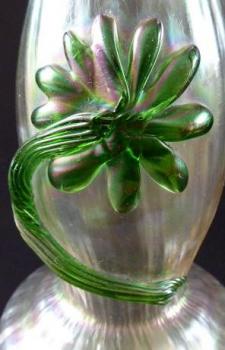 Art Nouveau vase with green flower -Wilhelm Kralik Art Nouveau vase with green flower -Wilhelm Kralik