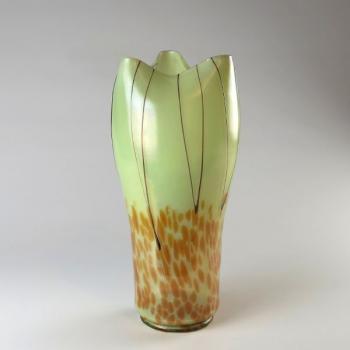 Vase - opal glass, metallurgical glass - 1910 Vase - opal glass, metallurgical glass - 1910