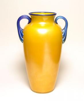 Vase - glass, cobalt - 1920 Vase - glass, cobalt - 1920