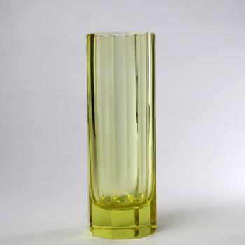 Vase - glass, citrine - 1930 Vase - glass, citrine - 1930