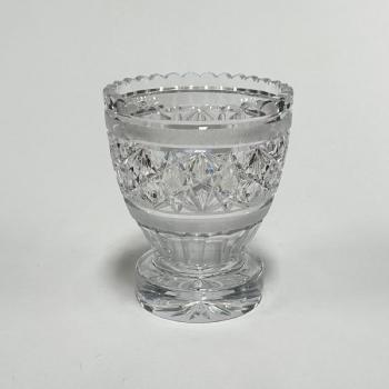 Vase - crystal, clear glass - 1960 Vase - crystal, clear glass - 1960