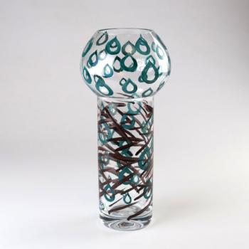 Vase - clear glass - 1980 Vase - clear glass - 1980