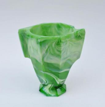 Vase - pressed glass - Stölzle a synové - 1930