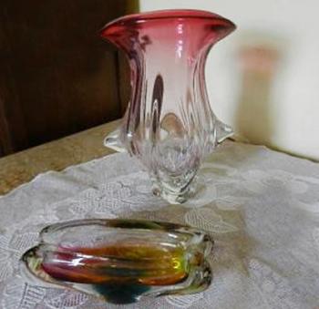 Vase - metallurgical glass - 1970