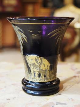 Vase - glass, gold - 1920
