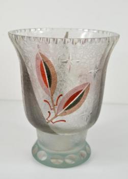 Vase - glass - Kamenický ŠENOV - 1930