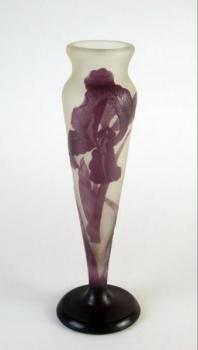 Vase - etched glass, layered glass - Gallé - Nancy - 1910