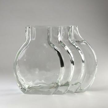 Vase - clear glass - 1990