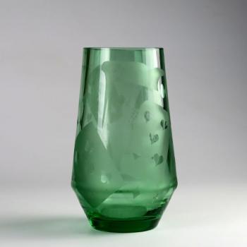 Vase - green glass - 1944