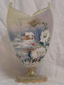 Vase - opal glass - 1880